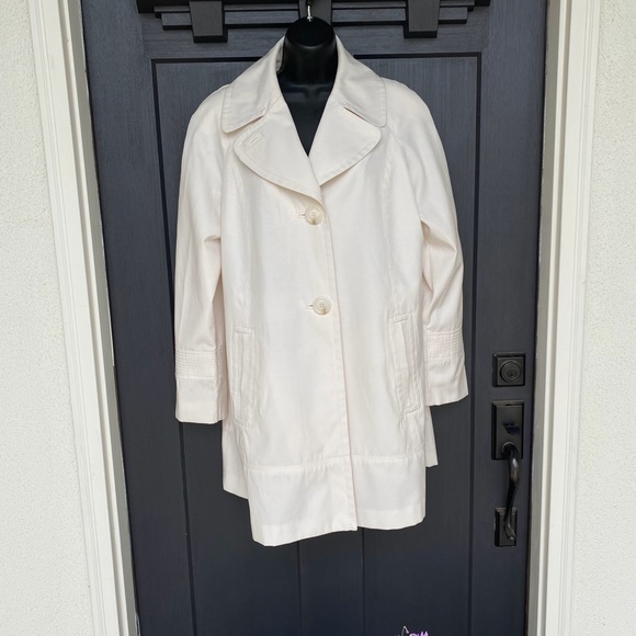 Donatella Ivory Pea Coat Style XL 🌿 D8 - Picture 3 of 15